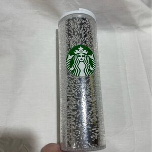 Starbucks 2020 Holiday silver effervescent bubbles hot travel tumbler.